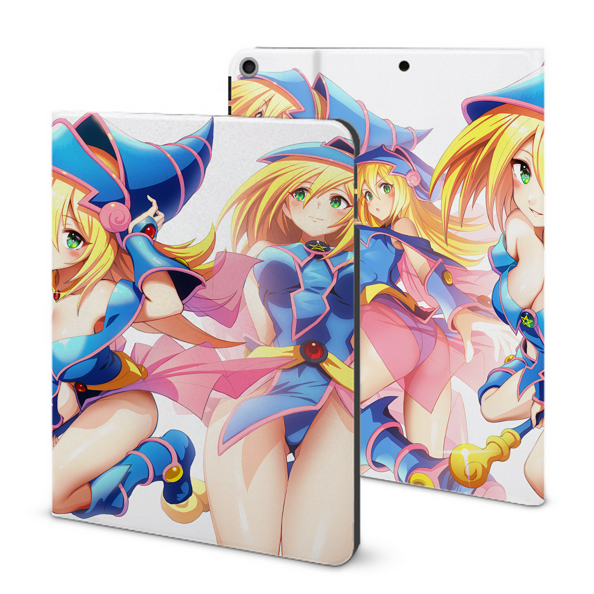 （画像用） 遊☆戯☆王 Yu-Gi-Oh! IPad ケース ブック型 PUレザー TPU 耐衝撃 軽量 薄型 ペン収納なし 全面保護 IPad 各モデル対応